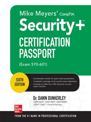 cover image of Mike Meyers CompTIA Security+ Certification Passport (Exam SY0-601)
